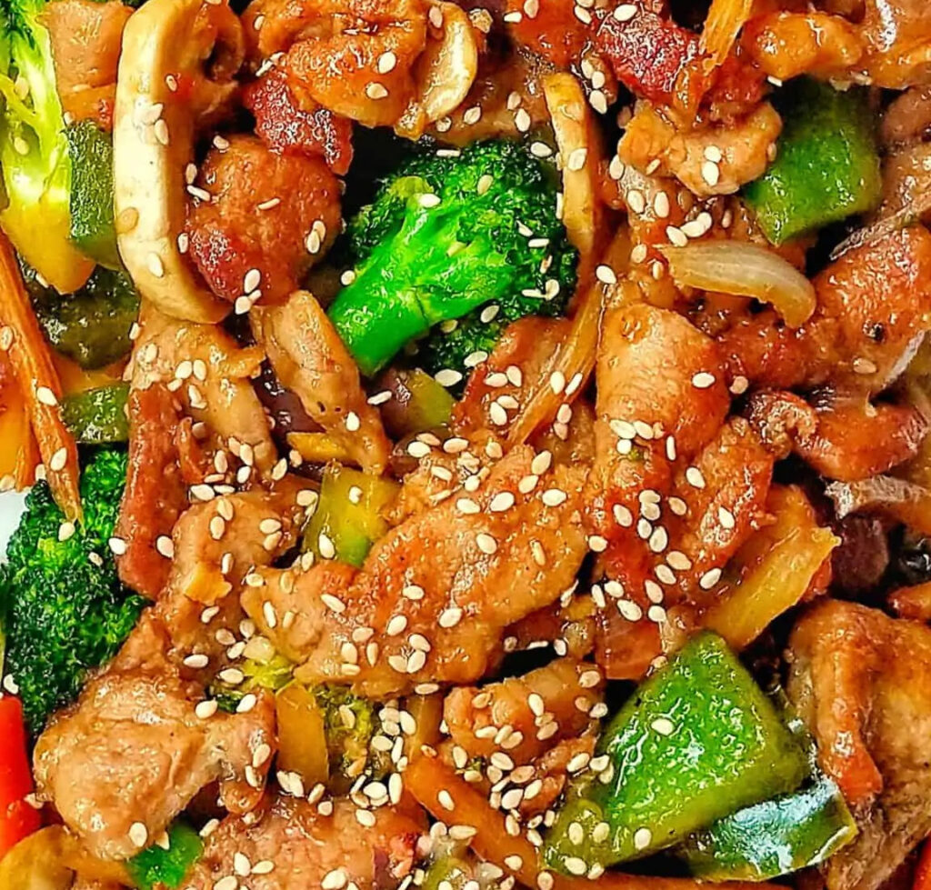 Scheinefleisch im Wok