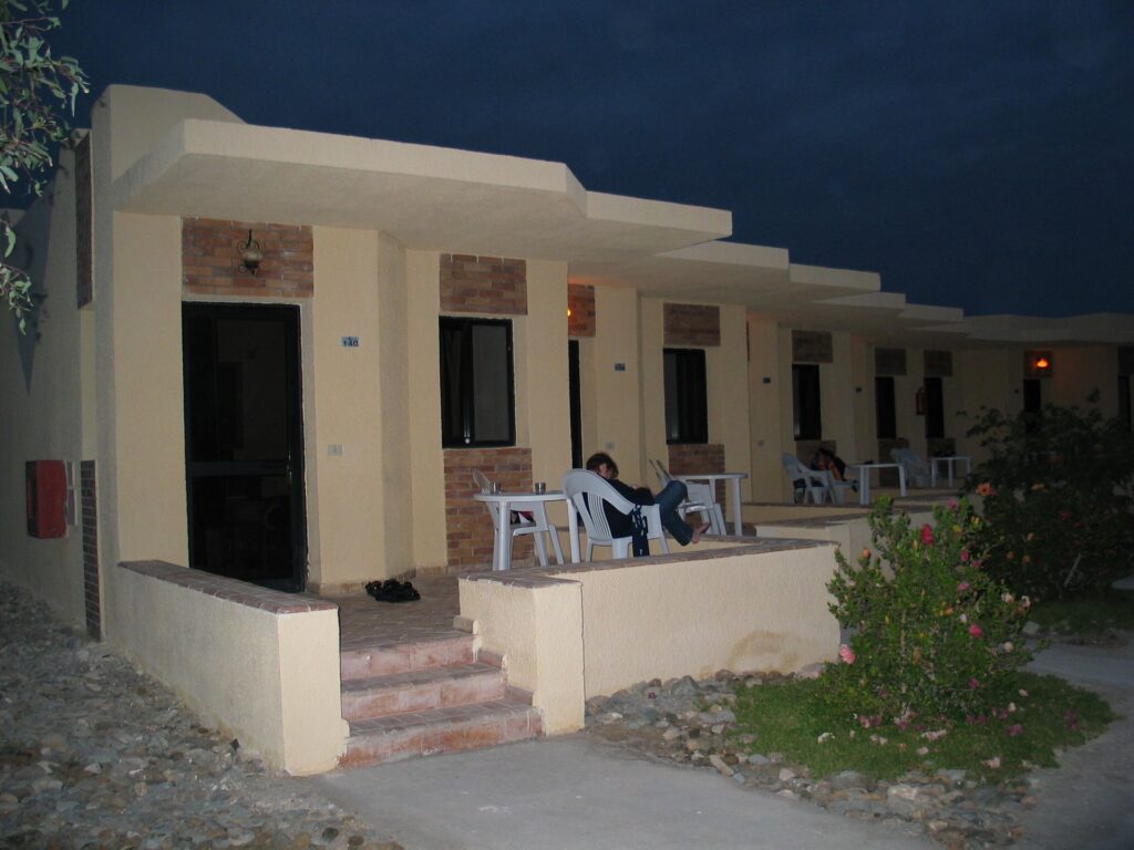 Der Bungalow am Abend