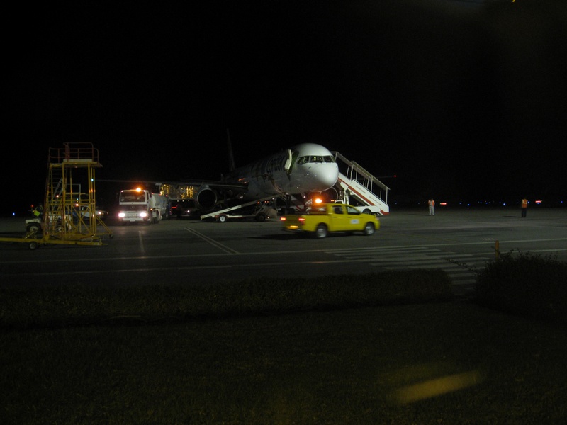 Ent- und Beladen unseres Fliegers