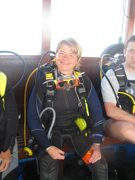 Warten auf den Tauchgang