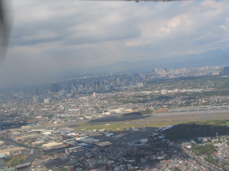 Anflug zum Flughafen