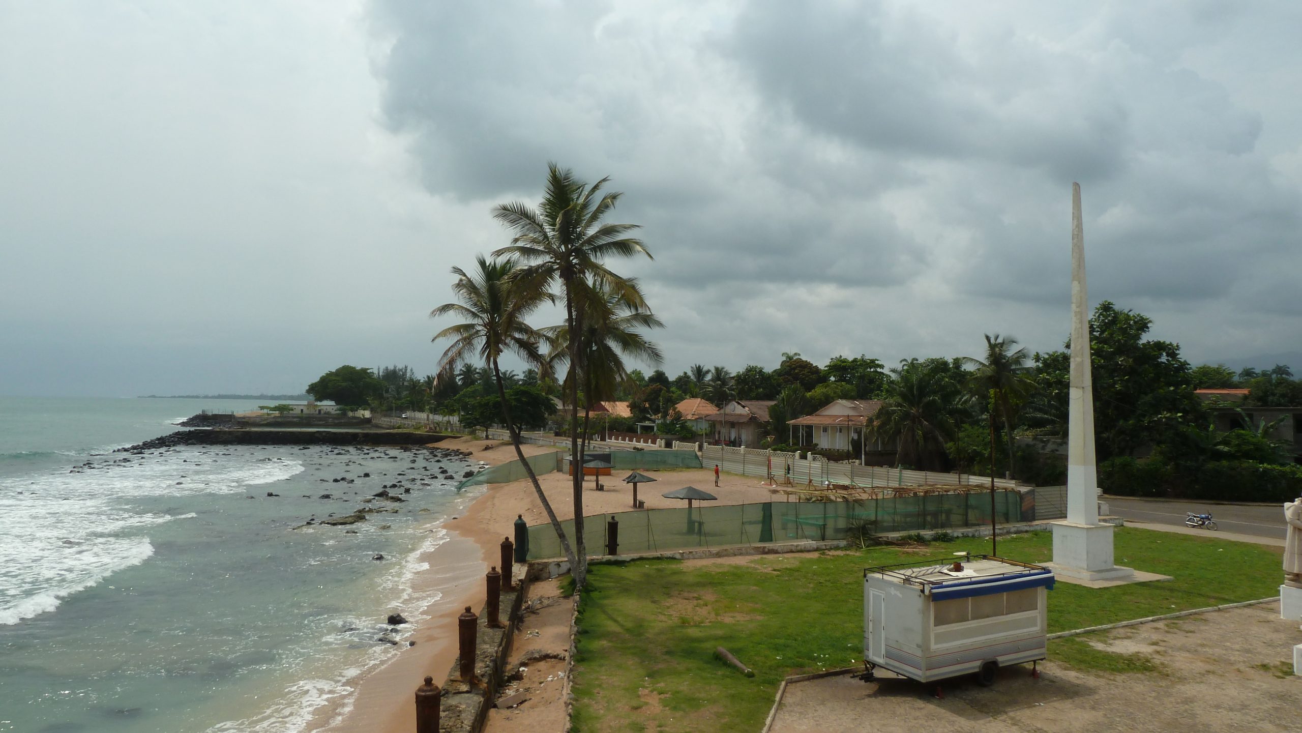 Blick auf die Küste