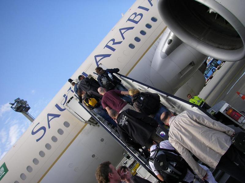 Einstieg in den Flieger