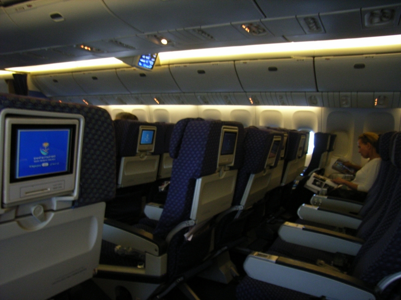 Viel Platz im FLieger