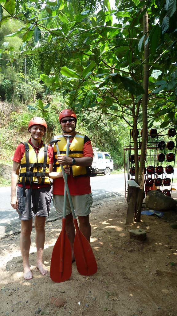 Fertig fürs Rafting
